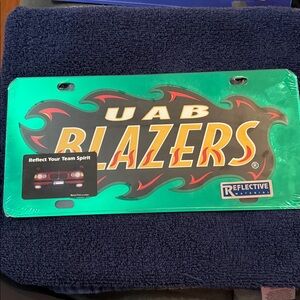 New UAB Blazers Reflective License Plate